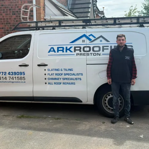 Zac Khan, owner of Ark Roofing Preston